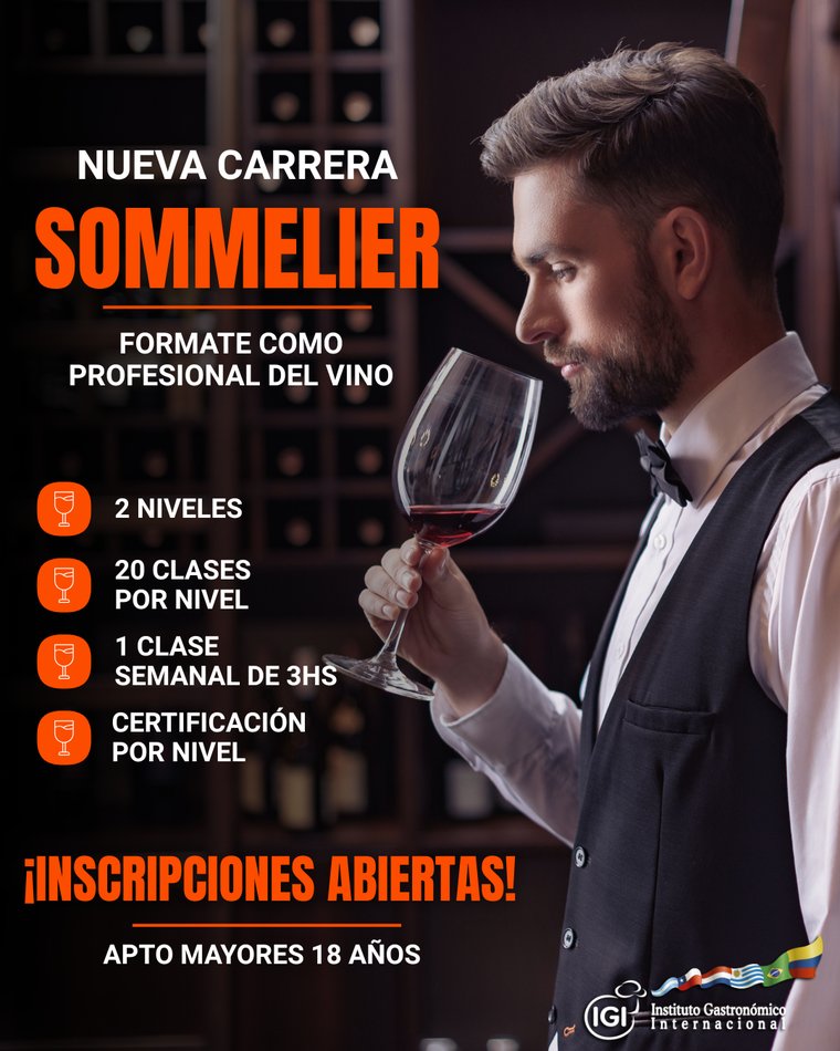 Nueva carrera Sommelier IGI — formate como profesional del vino